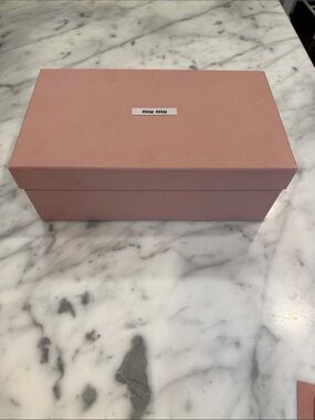 Miu Miu Blush Pink Gift Shoe Box / Storage Box - 12” x 7” x 4.75”